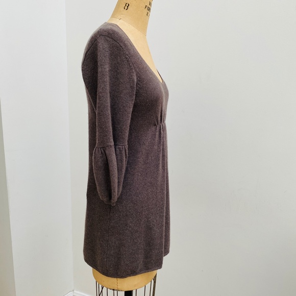 VINCE 3/4 Sleeve Cashmere Sweater Empire Waist M - Picture 4 of 7